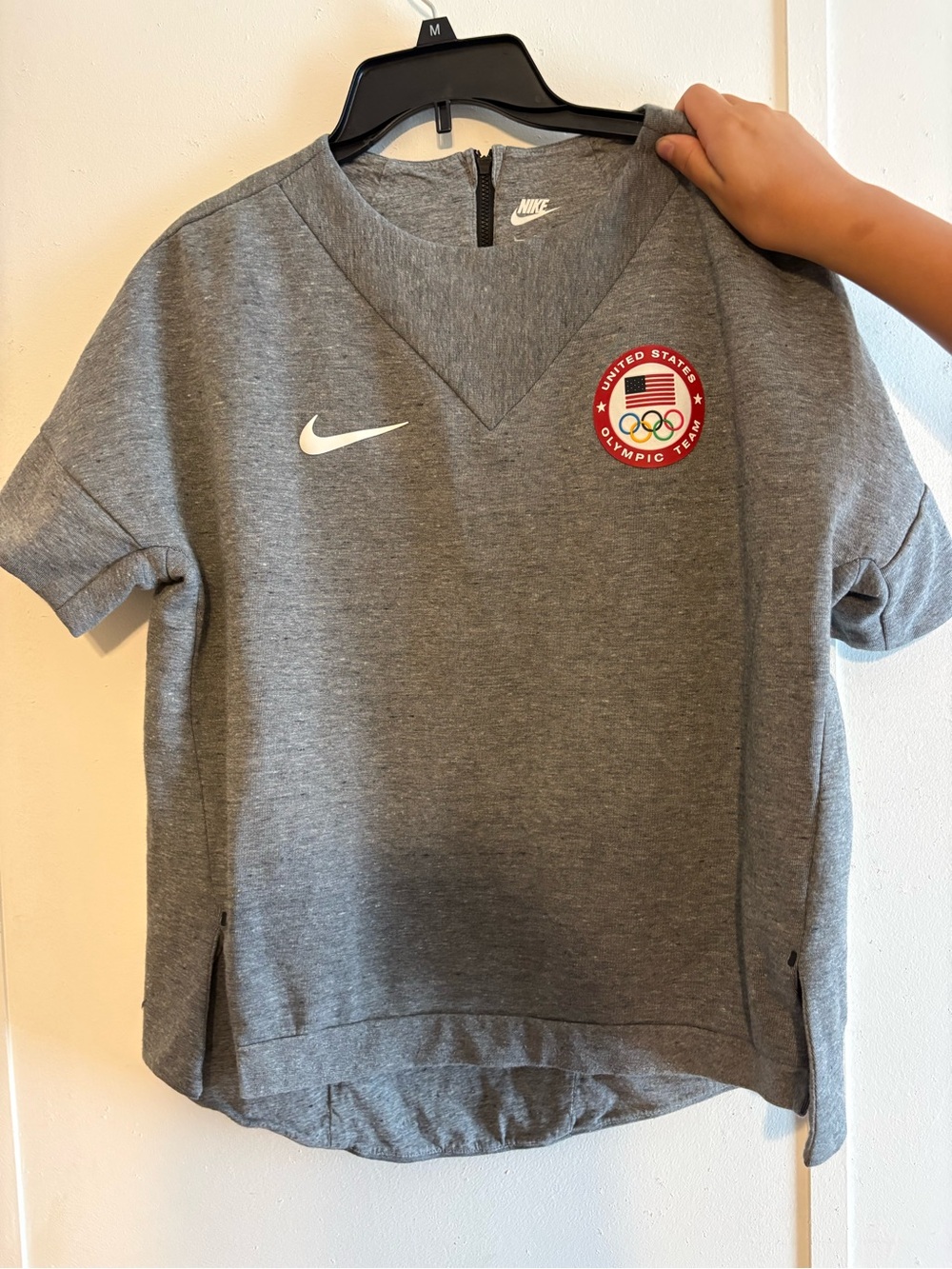 Nike Gray Short Sleeve Tee with USA Olympic Patch